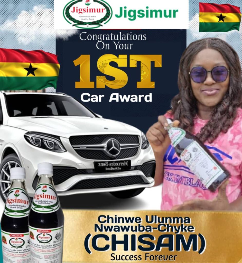 Jigs 1st Car Winner